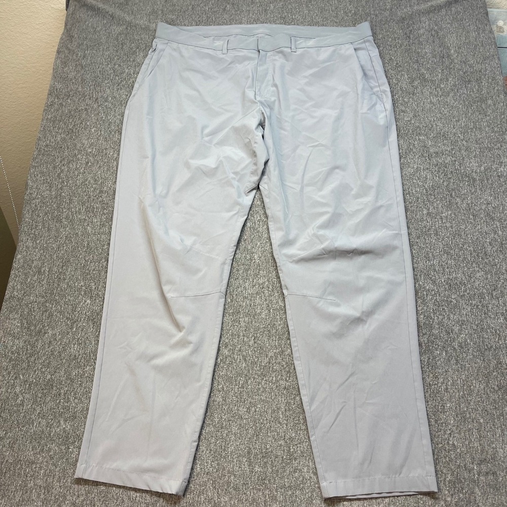 Fabletic's The Only Pant Lightweight Performance Golf Pants Gray Flat Front